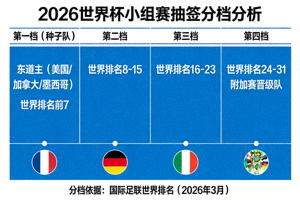 2026世界杯小组赛抽签分档分析