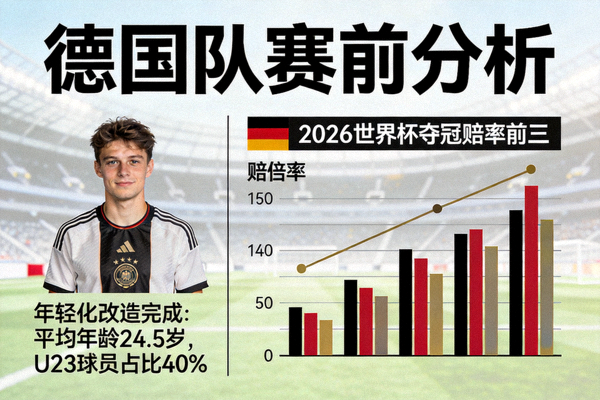 德国队赛前分析：年轻化改造完成，2026世界杯夺冠赔率前三
